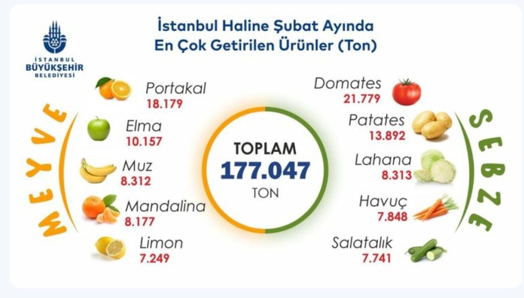EN ÇOK TERCİH EDİLEN DOMATES VE PORTAKAL