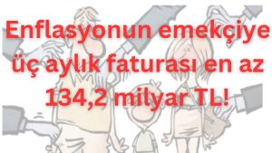 MAAŞLAR ERİMEYE DEVAM EDİYOR